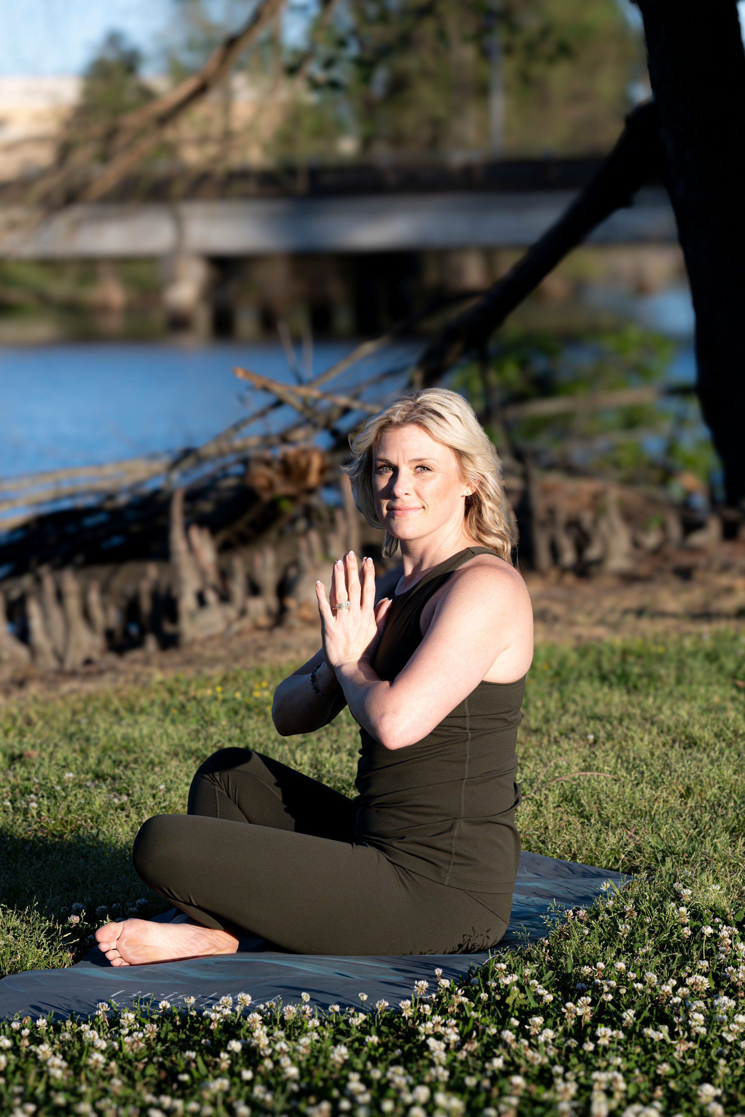 Yoga students in community class
