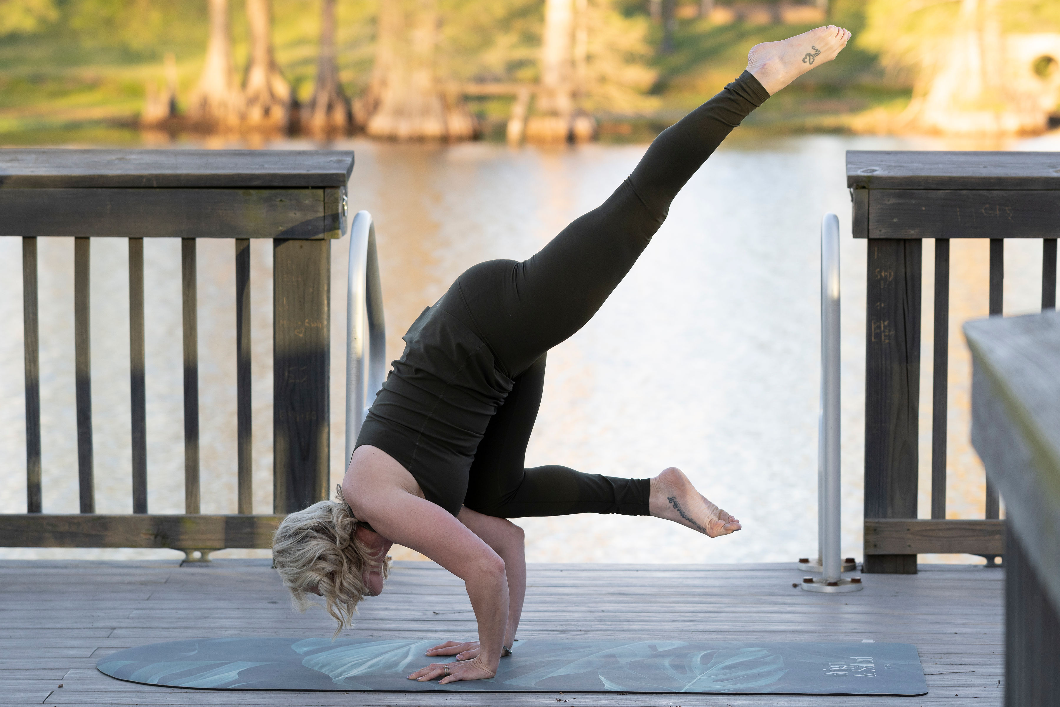 Yoga class atmosphere
